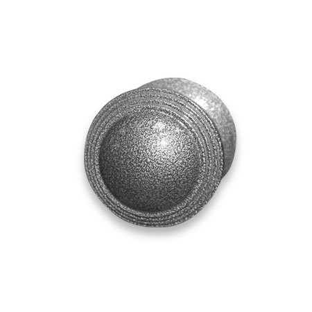 Ручка кнопка дверная металлическая Могилев РДК-1 (серебро)