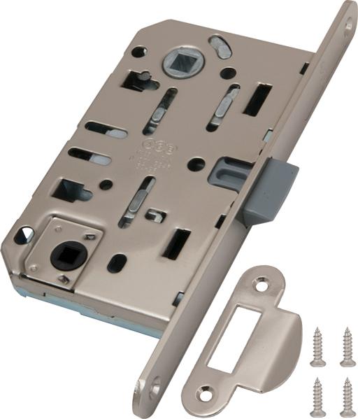 Замок дверной межкомнатный WC AGB (АГБ) B01102.50.34.567 хром мат. пласт.яз. ин.упак+B01000.13 Замок дверной межкомнатный WC AGB (АГБ) B01102.50.34.567 хром мат. пласт.яз. ин.упак+B01000.13