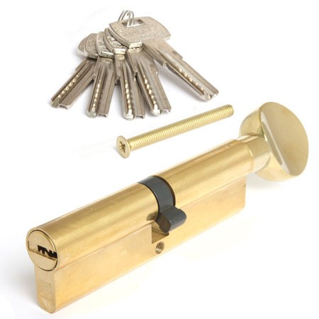 Цилиндр для замка ключ / вертушка Apecs Premier RT-110-C-G золото