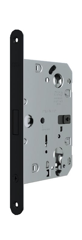 B06133.50.93 Замок межк. под цилиндр (черный) тех. уп. без отв. пл. POLARIS WAVE B06133.50.93 Замок межк. под цилиндр (черный) тех. уп. без отв. пл. POLARIS WAVE