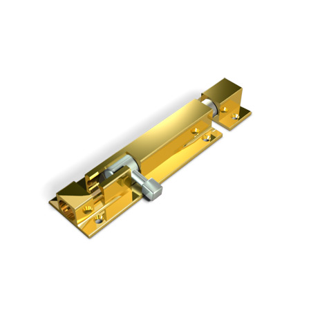 Шпингалет дверной накладной Apecs DB-05-100-G золото