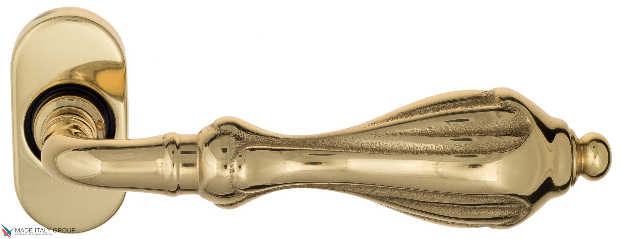 Дверная ручка для профильных дверей Venezia "ANAFESTO" EP полированная латунь