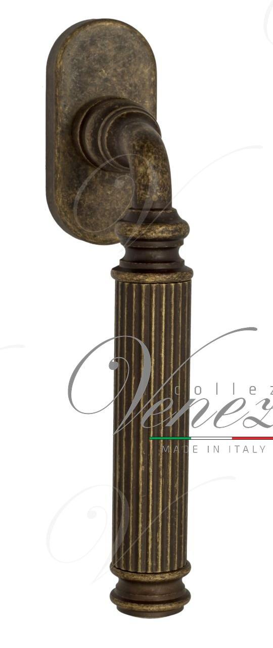 Ручка оконная Venezia Mosca FW античная бронза