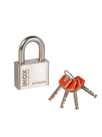Замок Fuaro (Фуаро) навесной PL-INOX FORCE IF-60 4 key (дисковый ключ)