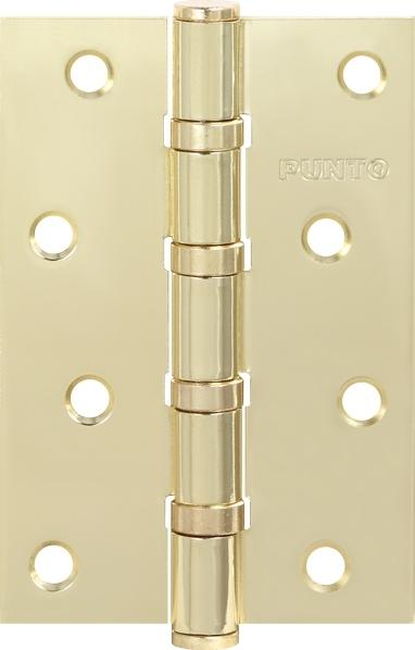 Петля дверная универсальная стальная Punto 4B 100х70х2.5 SB мат.зол