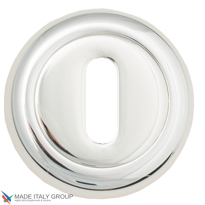 Накладка дверная под ключ буратино Venezia KEY-1 D1 натуральное серебро  (2шт.)