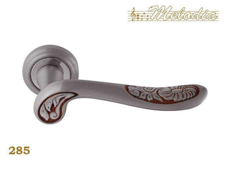Ручка дверная межкомнатная Melodia 50V Daisi 285V Французское серебро