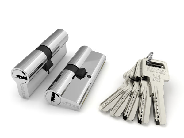 Цилиндровый механизм Fuaro R600/90 mm (40+10+40) CP хром 5 кл.
