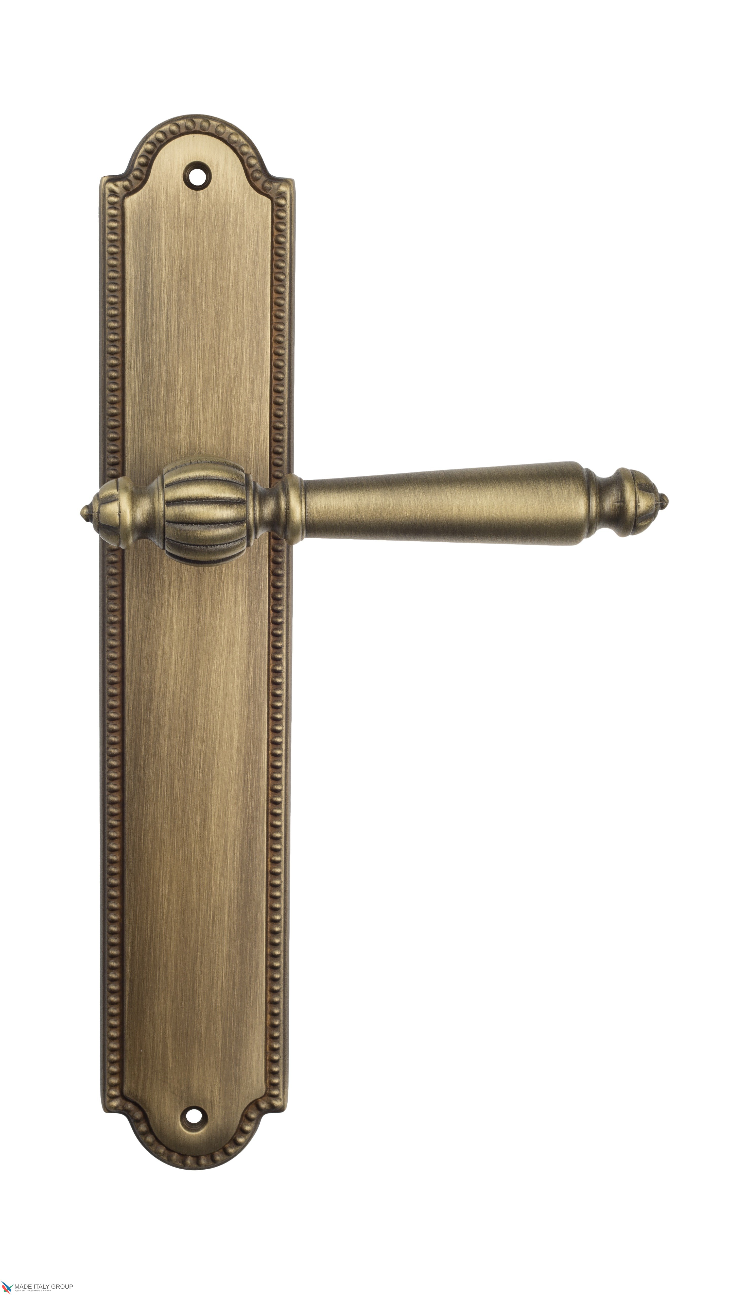 Дверная ручка Venezia "PELLESTRINA" на планке PL98 матовая бронза