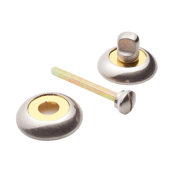 Завертка к ручкам RENZ INBK 08 SN/GP никель матовый/латунь блестящая