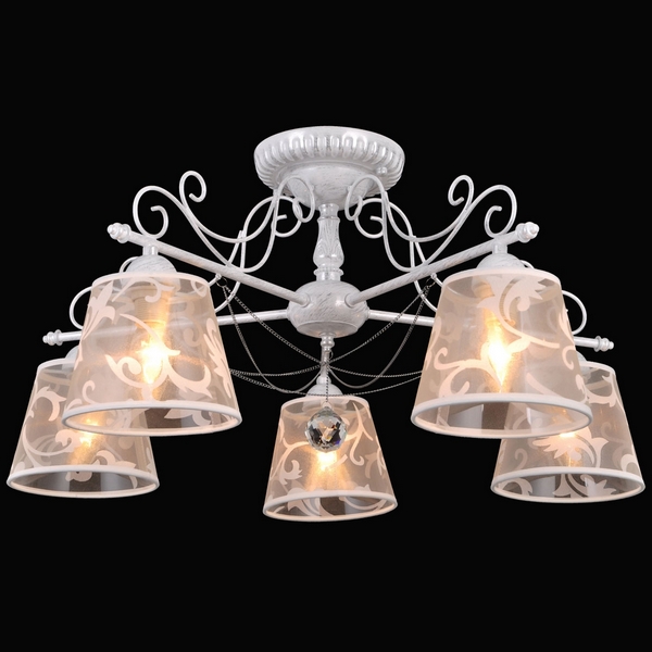 Люстра потолочная Natali Kovaltseva TENDERLY 75060/5C WHITE