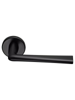Ручка дверная Morelli Luxury THE FORCE R5 NERO раздельная на круглой розетке 7 мм, цвет черный, ЦАМ