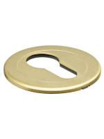 Накладка на замок Morelli Luxury LUX-KH OSA круглая под евроцилиндр, цвет матовое золото