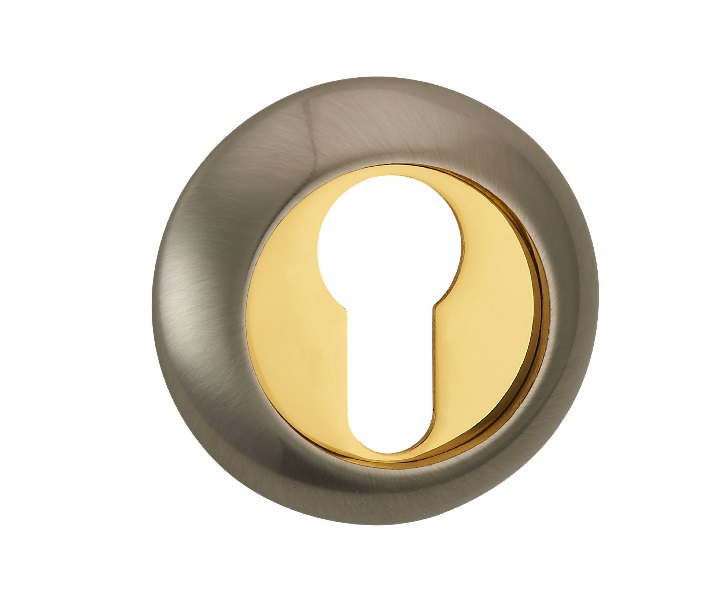 Накладка на цилиндр RENZ INET (N) 08 SN/GP ник.мат./лат.бл.