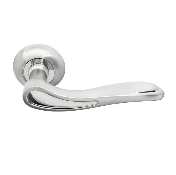 Ручка дверная межкомнатная Morelli MH-26 SC/CP матовый хром/полированный хром