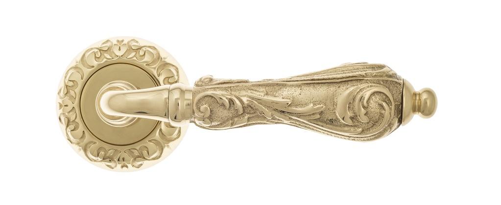 Ручка дверная межкомнатная Venezia Monte Cristo D4 полированная латунь