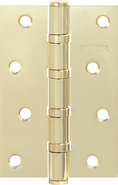 Петля дверная стальная универсальная Punto 4B/HD 100 SB (мат. золото)