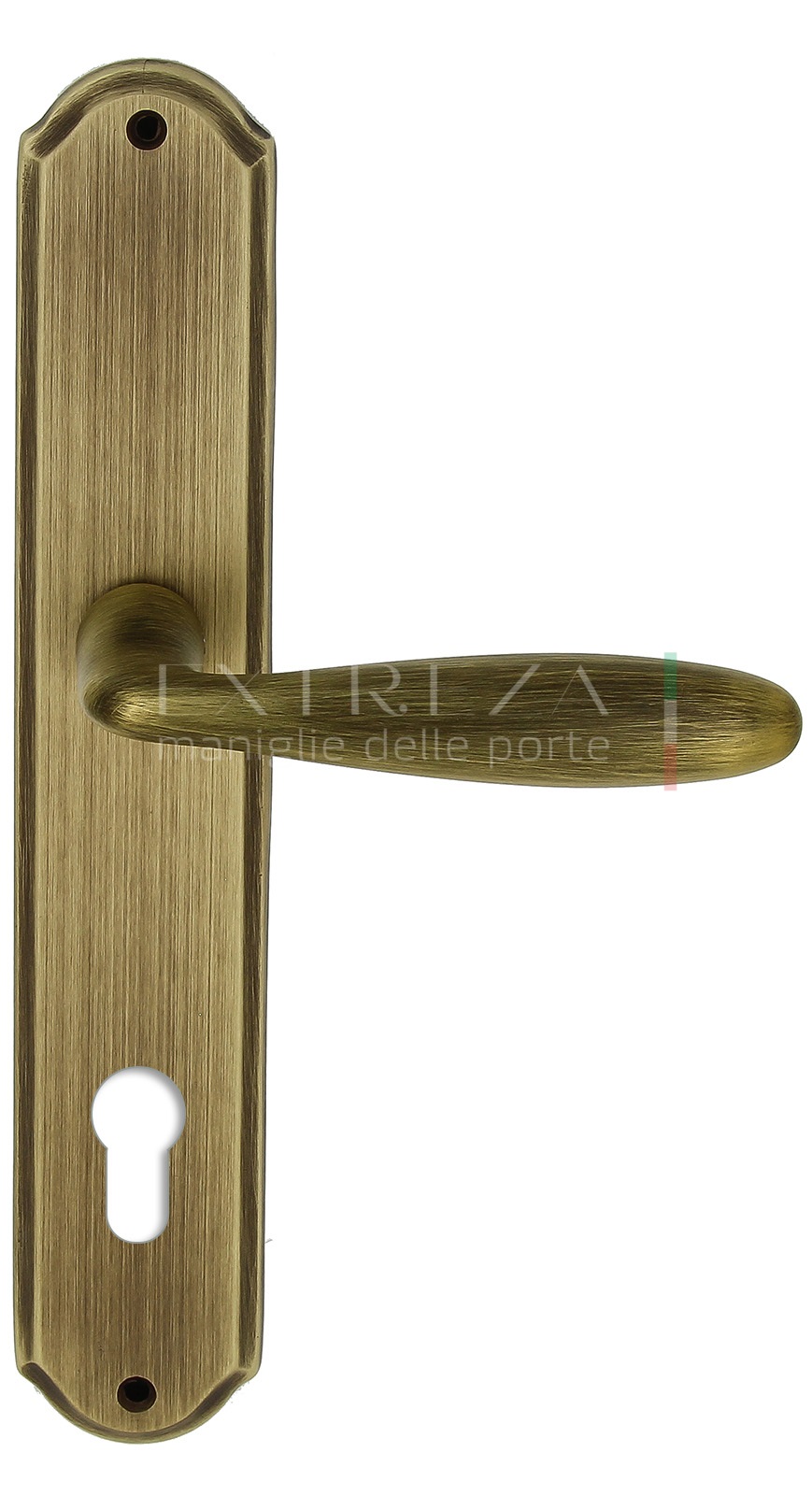 Ручка дверная Extreza VIGO (Виго) 324 на планке PL01 CYL матовая бронза F03