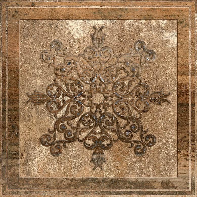 Керамогранит Absolut keramika Newcastle Decor Brown вид 2 из микса декор 45х45