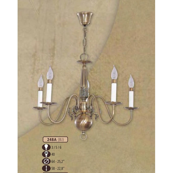 Люстра подвесная Riperlamp 248A/5 BJ