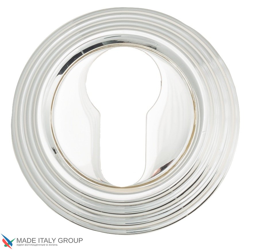 Накладка дверная под цилиндр Venezia CYL-1 D8 полированный хром (2 шт.)