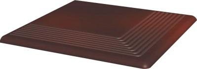 Клинкерная ступень угловая Paradyz Cloud Brown  30х30