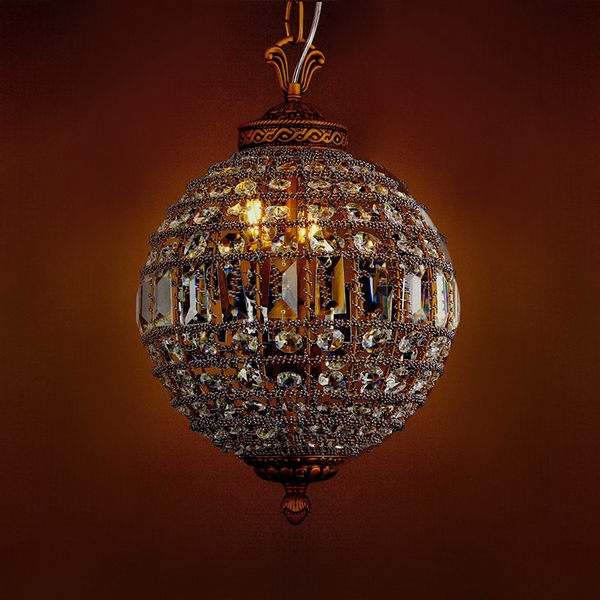 Светильник подвесной DeLight Collection KR0108P-3 antique brass