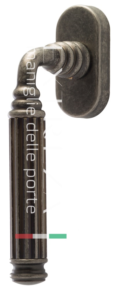 Оконная ручка Extreza BENITO (Бенито) 307 HW античное серебро F45