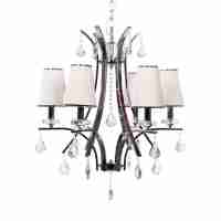 Подвесная люстра Lumina Deco Glamour LDP 66247-6 WT+CHR