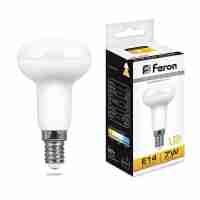 Лампа светодиодная Feron E14 7W 2700K Груша Матовая LB-45025513