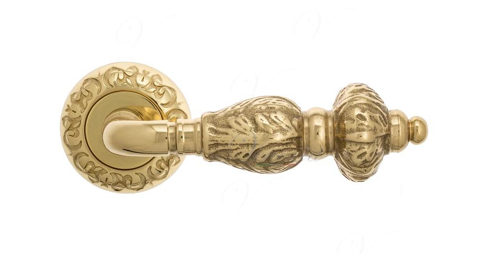 Ручка дверная межкомнатная Venezia Lucrecia D4 полированная латунь