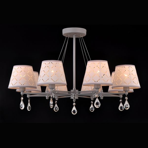 Люстра потолочная Natali Kovaltseva LISBON 81054-8C STAIN GRAY