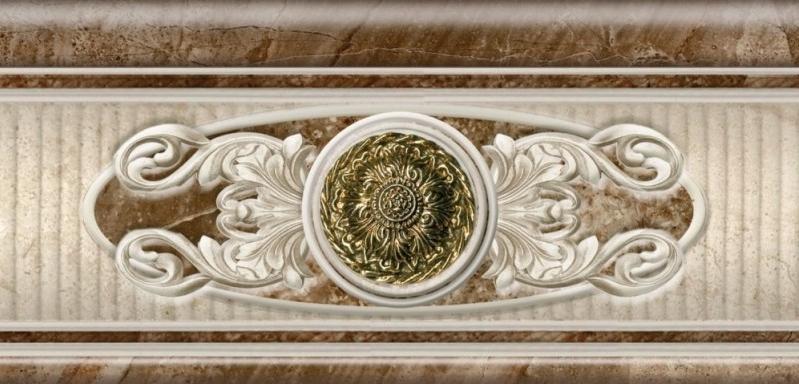 Плитка керамическая Sanchis Legent Crema Listello Decoro бордюр 12х25