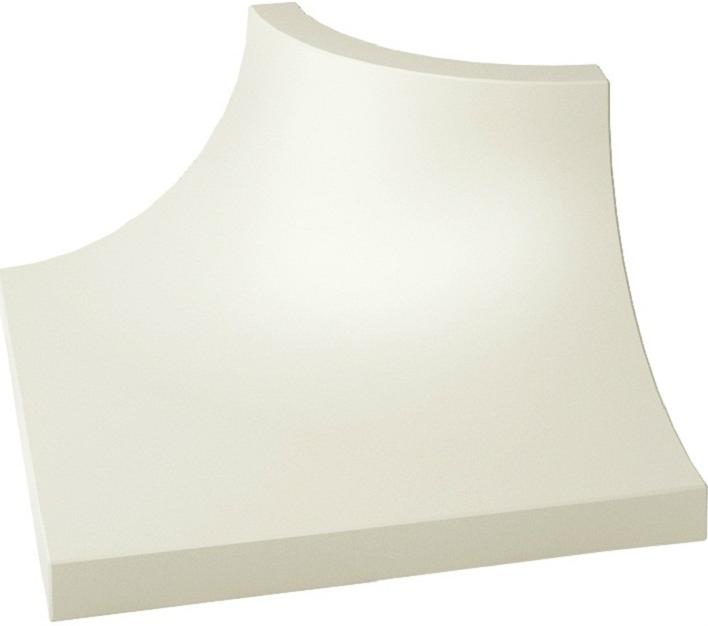 Угловой элемент Paradyz Inwesta Gamma Biala/Bianco Profil C Mat 0,4х0,4