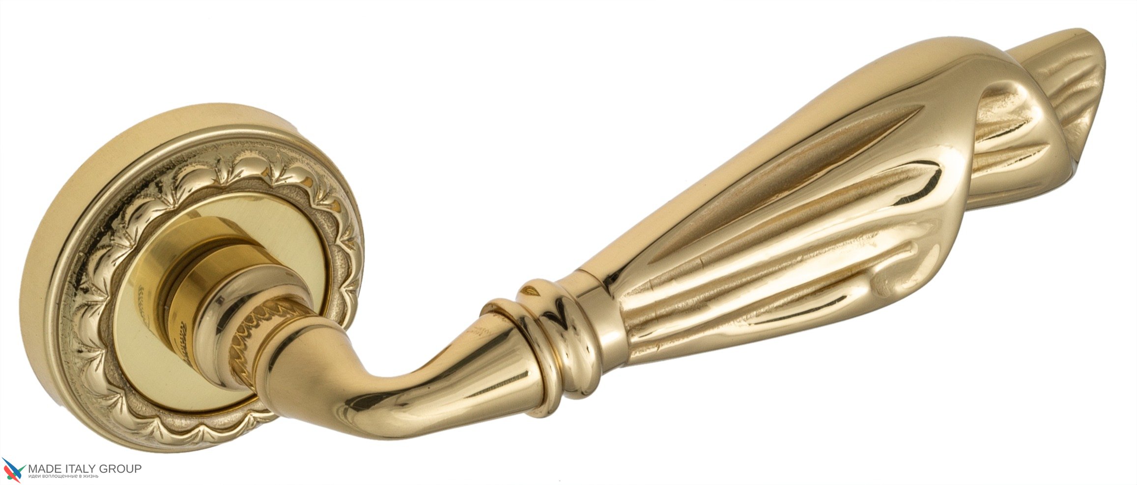 Дверная ручка Venezia "OPERA" D2 полированная латунь