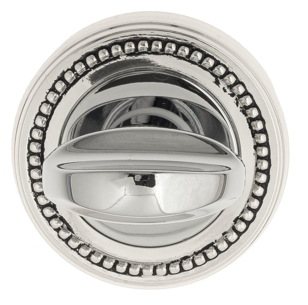 Завертка дверная сантехническая Venezia WC-2 D3 натуральное серебро