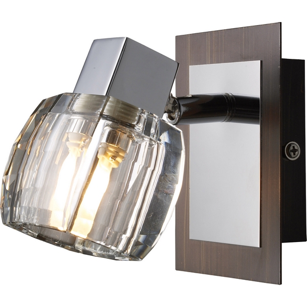 Спот N-Light 420 420-01-11 chrome + wengue