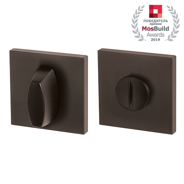 Завертка дверная сантехническая Armadillo Urban SLIM WC-BOLT BK6 USS BPVD-77 Вороненый никель