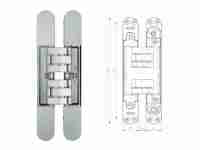 Петля дверная скрытой установки Krona Koblenz Kubica 7200 DXSX 200кг. мат.хром