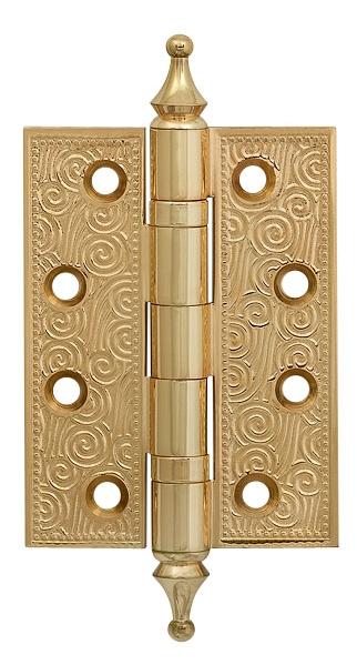 Петля дверная универсальная латунная Armadillo Castillo CL 500-A4 102x76x3,5 IG итальянское золото