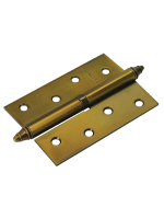 Петля карточная разъемная Morelli MSN 100X70X2.5 COF L с подшипником стальная левая, врезная, цвет кофе, сталь