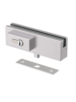 Замок Armadillo (Армадилло) для стеклянной двери Range.GL.L10 SS нерж. сталь