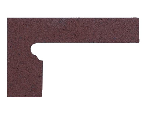 Плитка клинкерная плинтус угл правый Gresan Onix gr5. Zanquin R fiorentino 25х40