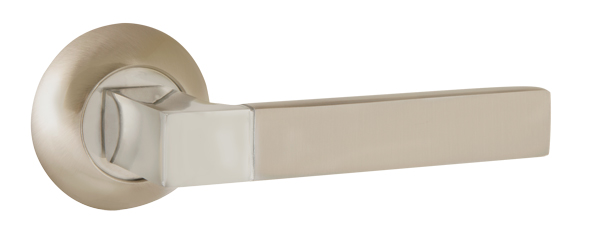 Ручки дверные межкомнатные AJAX FUSION JR SN/CP-3 матовый никель/хром