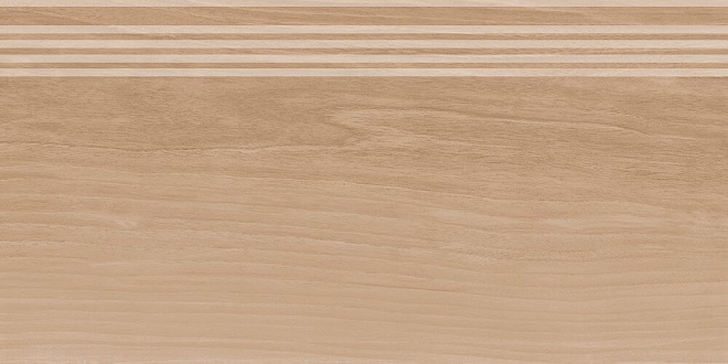 Керамогранит Kerama Marazzi Слим Вуд Ступень беж темный обрезной SG226200R\GR 30х60