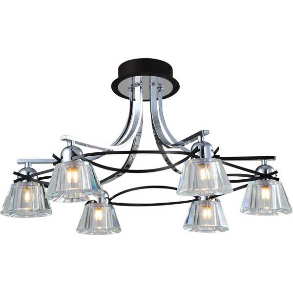 Потолочная люстра N-Light 89102 89102-6 chrome + wengue