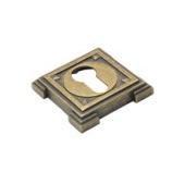 Накладка дверная с квадратным основанием под цилиндр Adden Bau SC VQ001 Aged Bronze бронза состарен.
