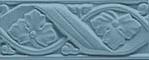 Плитка керамическая Grazia Ceramiche Boiserie Gemme Genziana GE11 бордюр 8х20
