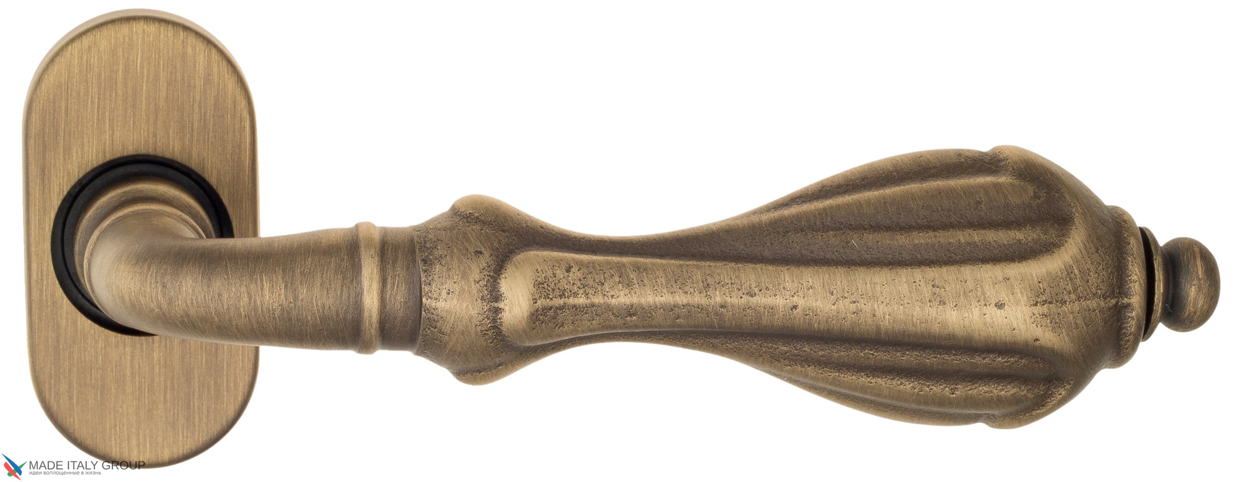Дверная ручка для профильных дверей Venezia "ANAFESTO" EP матовая бронза
