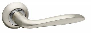 Ручка дверная межкомнатная Fuaro Fantasia RM SN/CP-3 матовый никель/хром